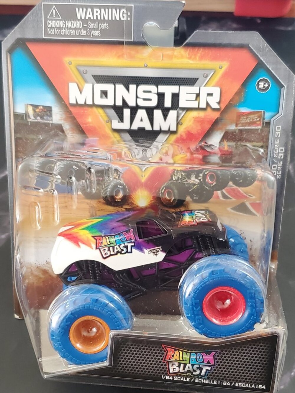 Monster Jam Rainbow Blast 1:64 Scale  Series 30 by Spinmaster 2022  New!